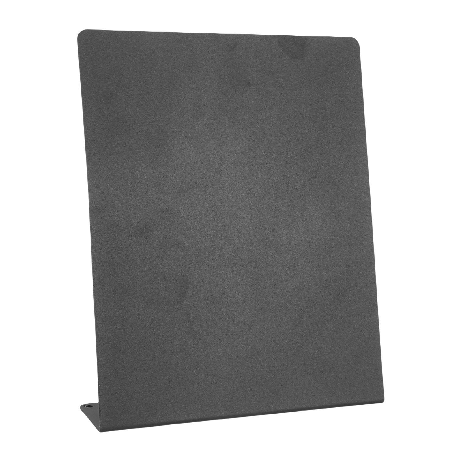 Magnetic Bulletin Board Black Magnetic Metal Tabletop Memo Display Board for Home School Kitchen Office