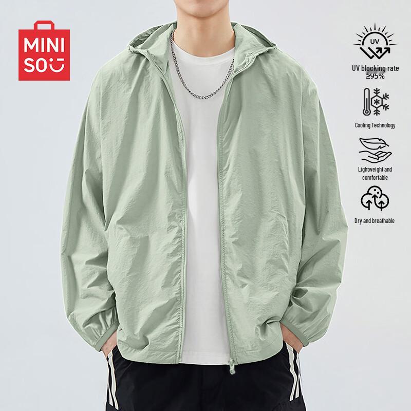 MINISO Men s Hooded UPF 50+ Sun Protection Jacket XL