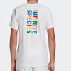 adidas Originals Trefoil Solid Letter Logo Crew Neck Tee Men Tops White FR9073