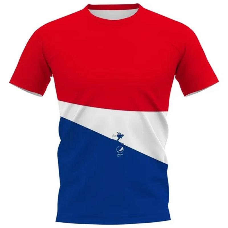 Den dominikanske republikk 3D-trykte T-skjorter for menn kvinner avslappet gate kort ermet topper pustende komfortable utendørssports-t-skjorter