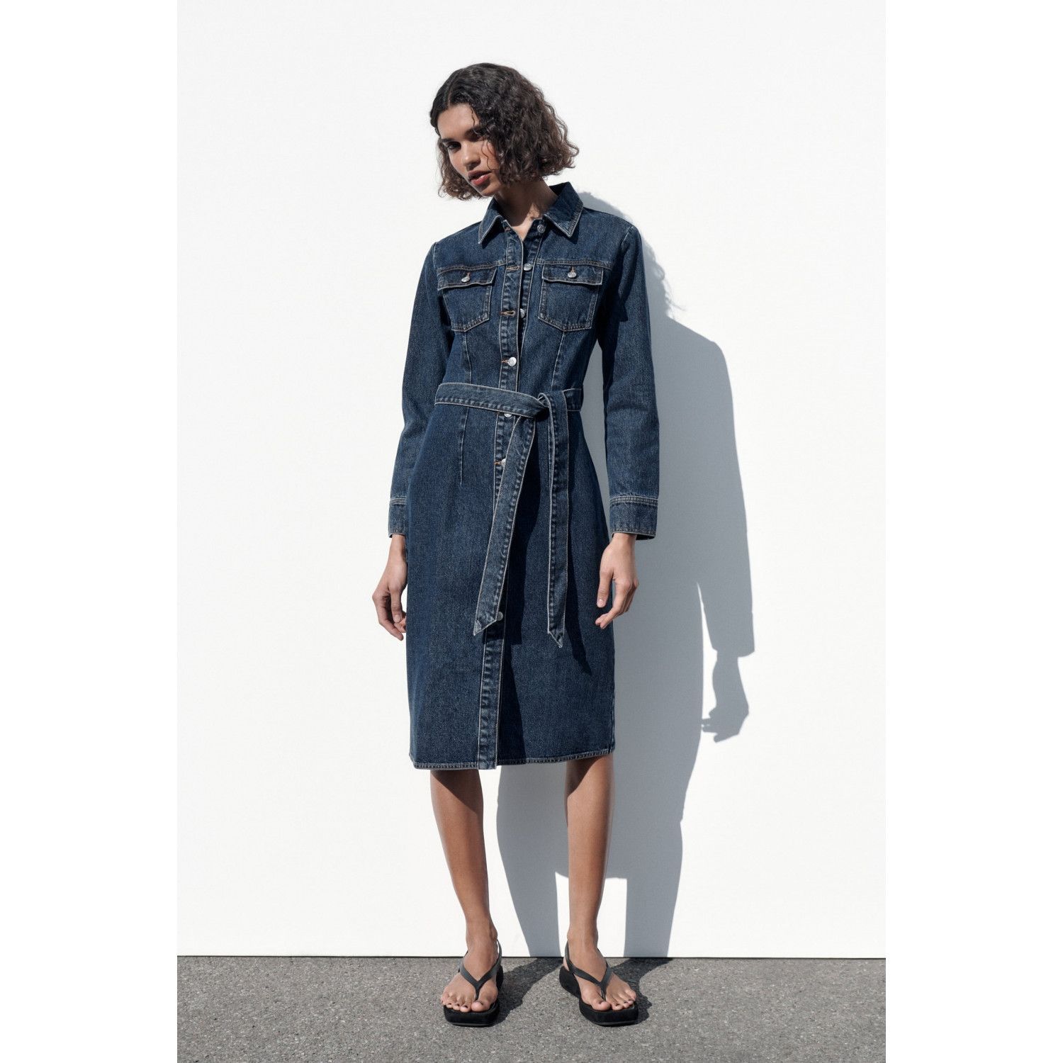 

DENIM MIDI DRESS