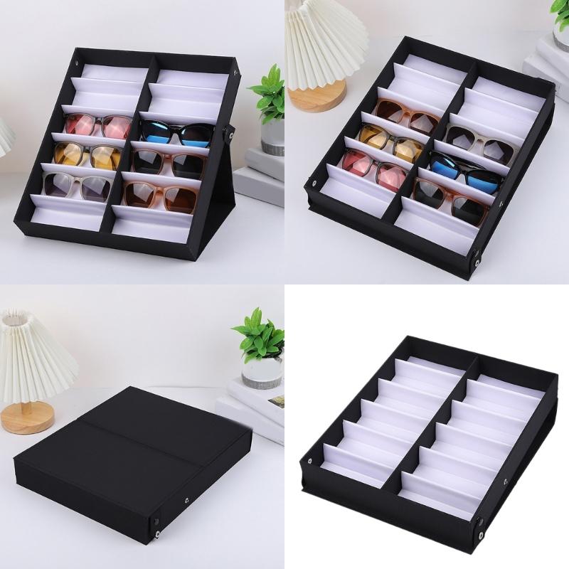 Haltbarkeit Brillen Aufbewahrung Tragbarer Ständer Aufbewahrung Uhren Präsentationsbox für Brillen, Schmuck und Uhren