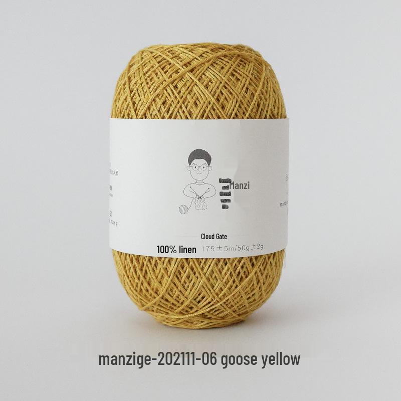 Yunfei 100% Linen No. 5 Fine Thread for Hand-Woven Crochet and Needlework