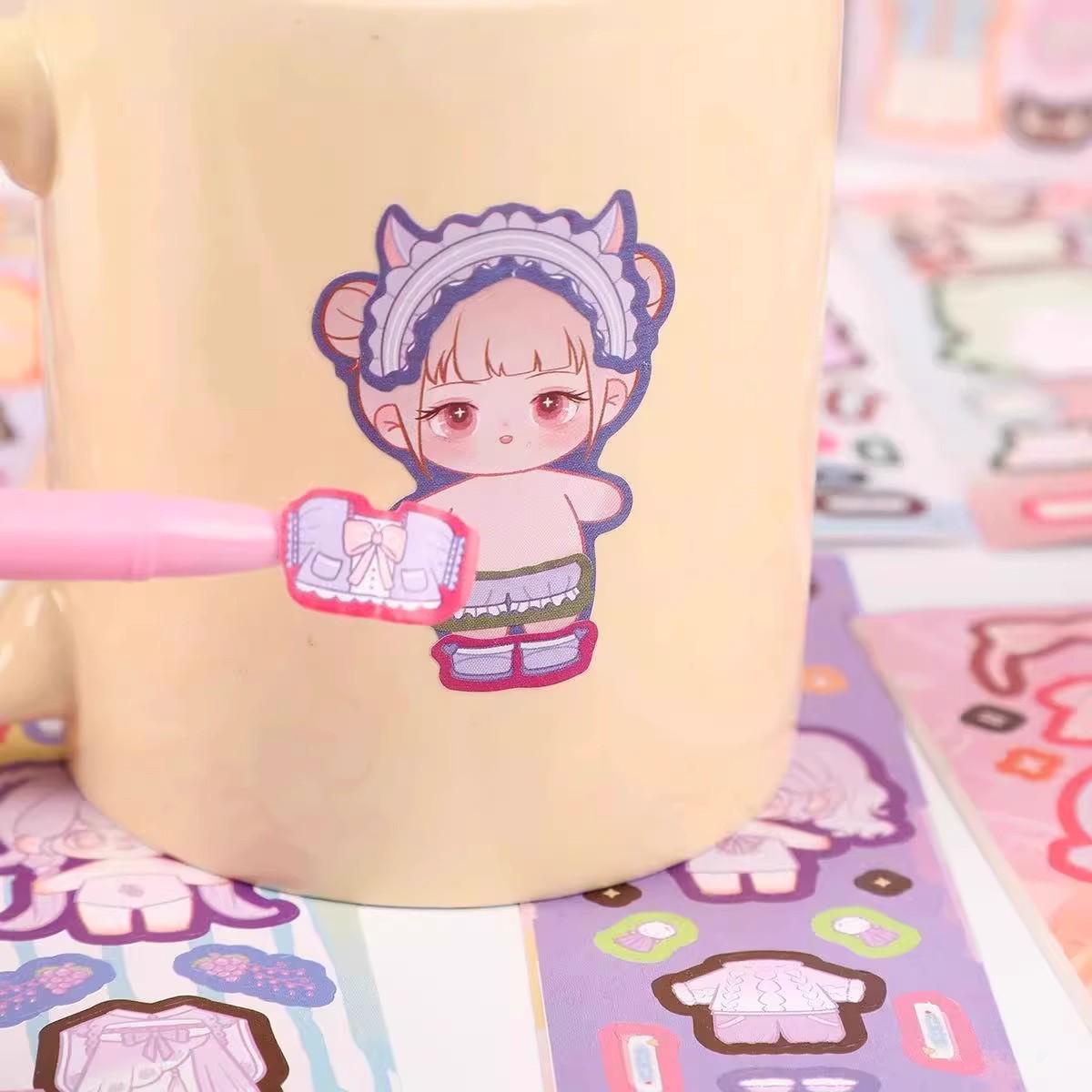 

Princess Dress-Up Stickers: Cute Cartoon Scene & DIY Show Toy for Girls 200 stickers