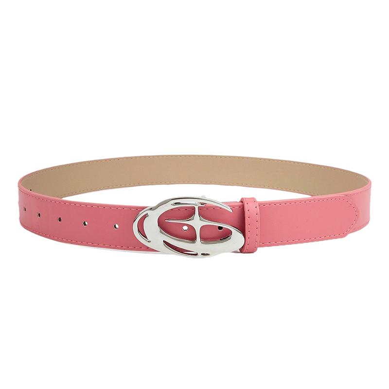 Punk Style Rivet Star Porous Personality Belt Decoration Versatile Pin Buckle Belt Trendy Trouser Belt