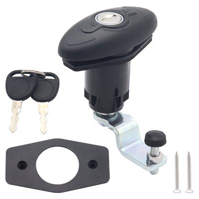 Loquet de verrouillage à poignée rotative avec 2 clés pour cabine de camping-car