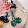 Personalidade Macaco Punho Nó Trançado Bola Couro Chaveiro Mochila Pingente Bonito Simples Sacola Maré Pendurado Ornamento Acessório Presente