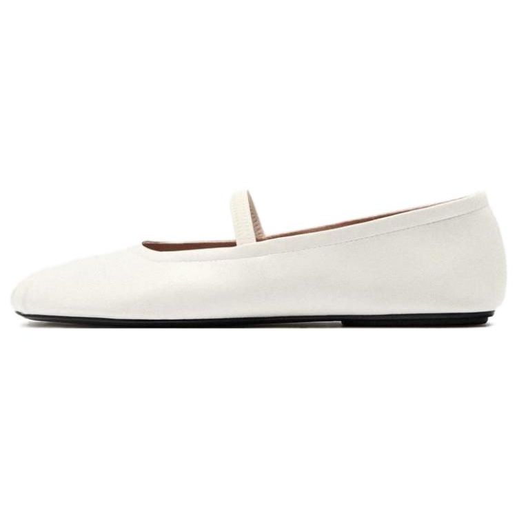 Zara Женская удобная повседневная обувь на плоской подошве из искусственной кожи белая 3505210001 36 5780₽