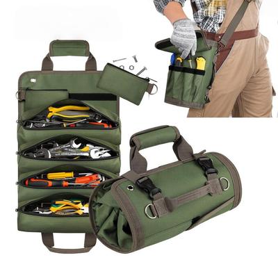 Multi-Purpose Roll Up Tool Bag Waterproof Oxford Fabric