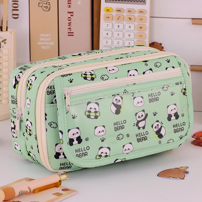 

Пенал большой вместимости «Капибара» для девочек: Идеально для учеников начальной и средней школы