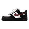 Air Force 1 07 Synthetikleder Abriebfest Höhenverstellbar Niedrig geschnitten Skateboard-Schuhe Unisex Schwarz Weiß CW2288-001(Team1605-)