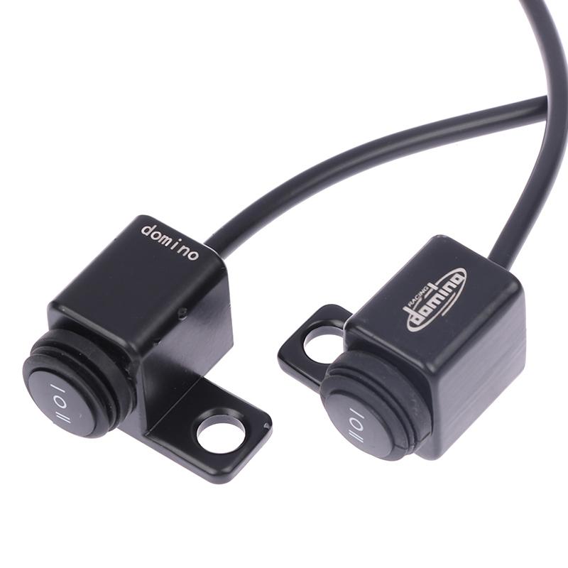 Aluminum Alloy Motorcycle Handlebar Headlight Switch Three-Position Waterproof Switch 12V Fog Spotlight Mirror Mount Switches