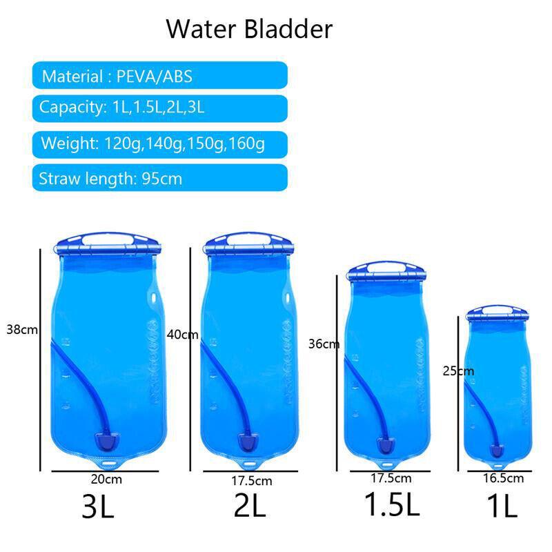 Water Bladder Backpack Hydration System Pack Bag Portable Camping Hiking High-Capacity Water Cup 1l/1.5l/2l/3l