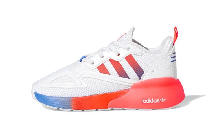 

Adidas Originals ZX 2K Slip Resistant Low top Toddler Shoes White Orange Blue Infant And Toddler FX9534 20