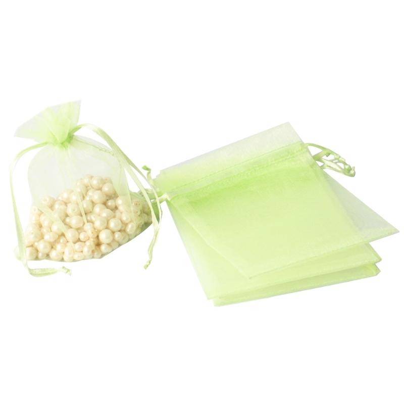 Breathable Storage Organizer Reusable Jewelry Packaging Pouch Drawstring Pocket Organza Gauze Sachet Accessories Bag