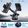 Gravity Sucker Car Phone Holder 360° Rotation Dashboard Mobile Phone Stand Windshield Phone Bracket for Trucks RVs Vehicles
