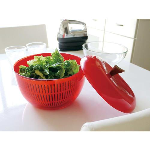 Keystone Plastic Apple Salad Spinner, Red, Size: Approx. 20.5 (H18 GHAPSSRD)
