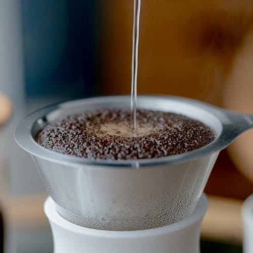 HARIO Glass Coffee Maker, Practical 400ml, White, with Dripper, Decanter Set, and Band, S-GCM-40-W