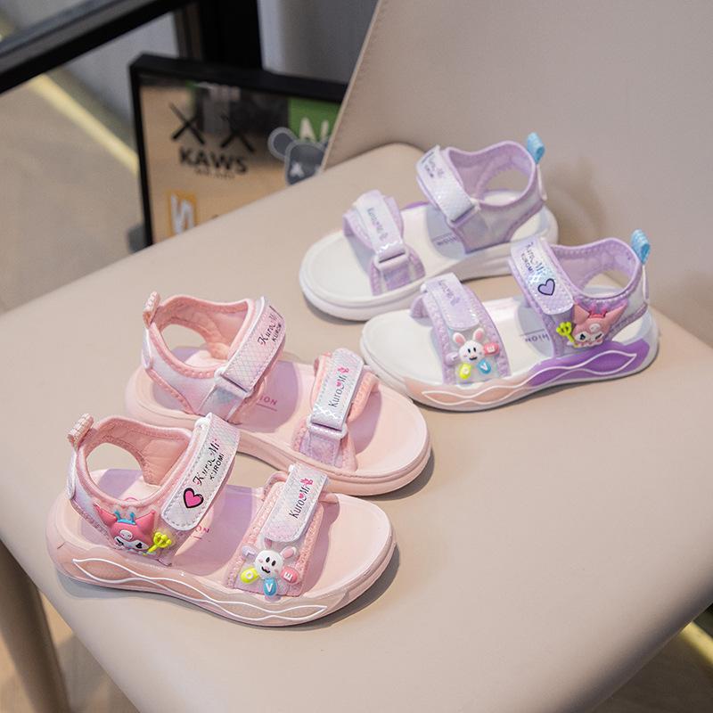 Children's sandals 2025 summer new fashion Korean version of sports sandals medium and large children and little girls versatile beach shoes tide