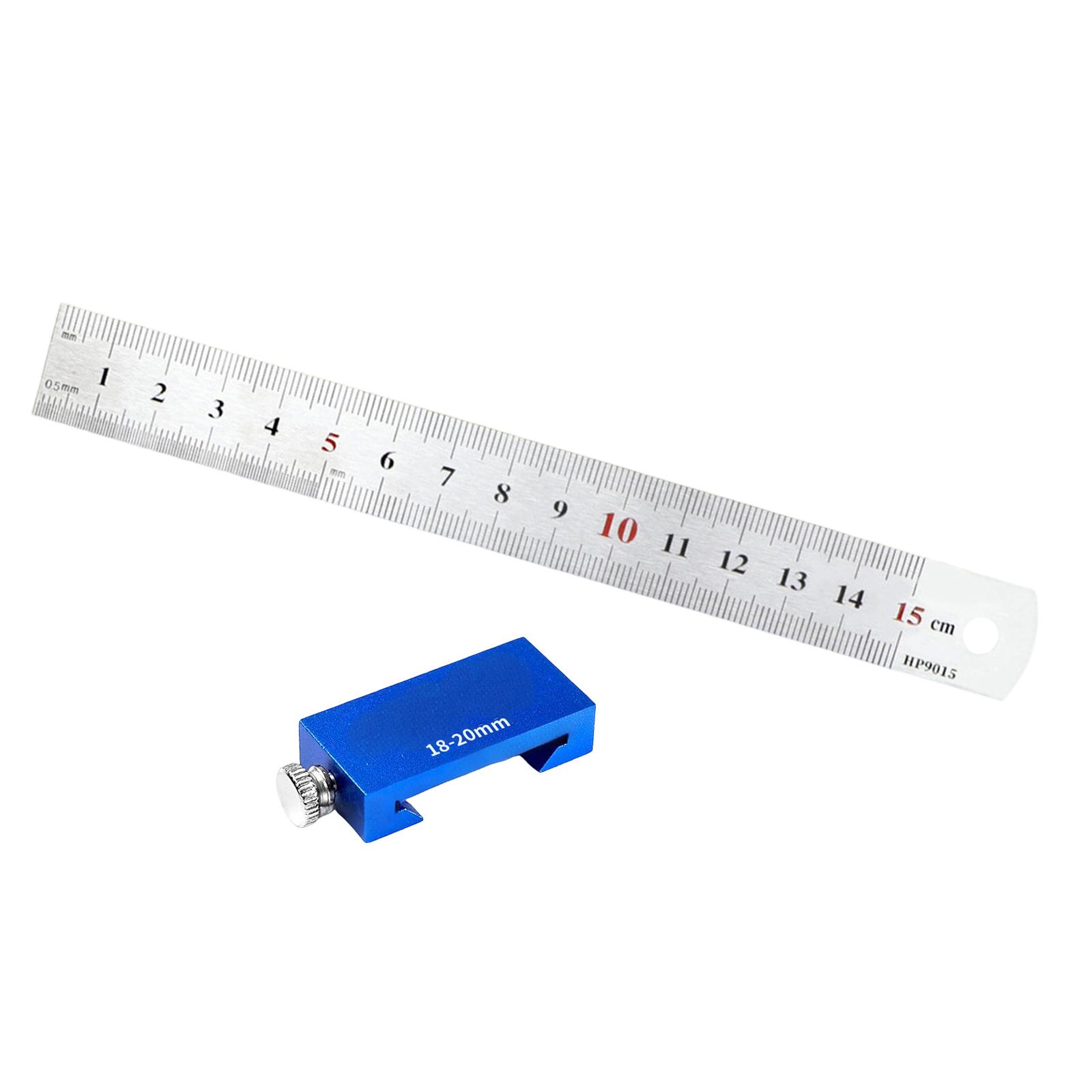 

High Accuracy Aluminum Marking Gauges Tool for Carpentry Featuring Adjustable Block Easy to Use for Smooth Layout Tasks