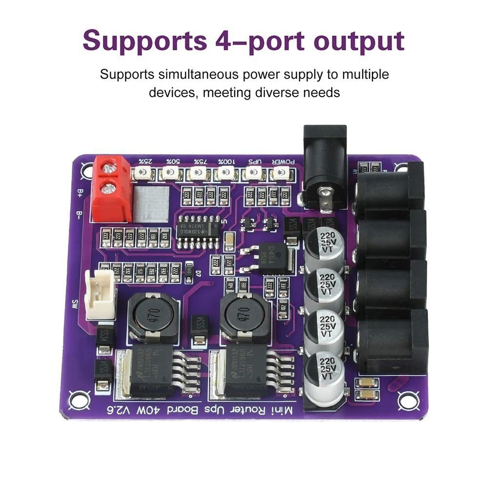 Power Supply Mini Router UPS 40W Power Step-Up Down Board Professional UPS Board  Router
