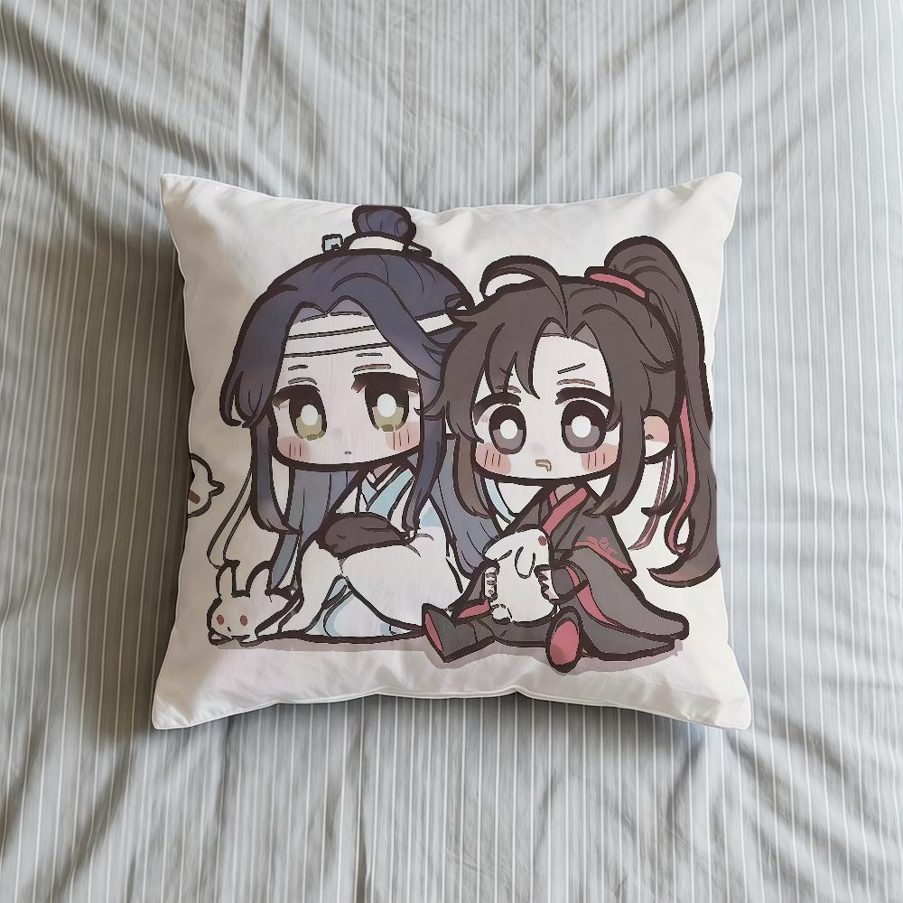 Cushion Cover Soft Anime Mo Case Shi Sofa Dao Living Room Zu Cute Home Comfortable Office Decor Protective Pillow