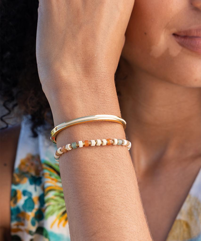 Pig&Hen (Women'S) Maya Lu 4 Bracelet - Ivory X Gold
