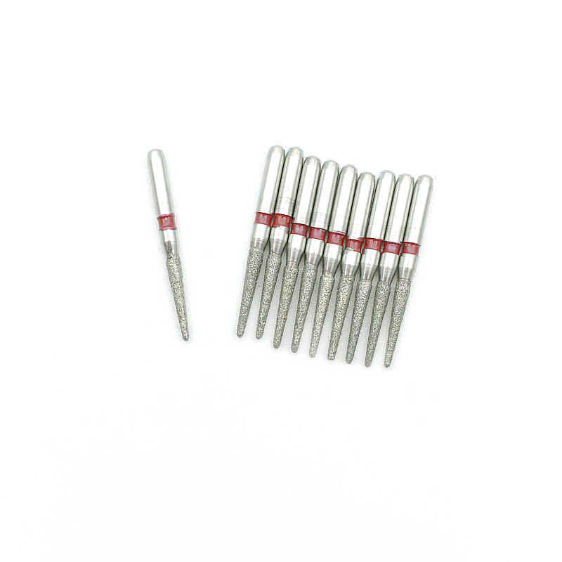 10 sztuk Dental Diamond Burs High Speed Drills FG 1.6mm do wybielania zębów materiał stomatologiczny CD-59F