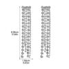 Mochka Luxury Zircon Inlaid Tassel Earrings for Women – Shiny Rhinestone Studs, Trendy Fashion Jewelry