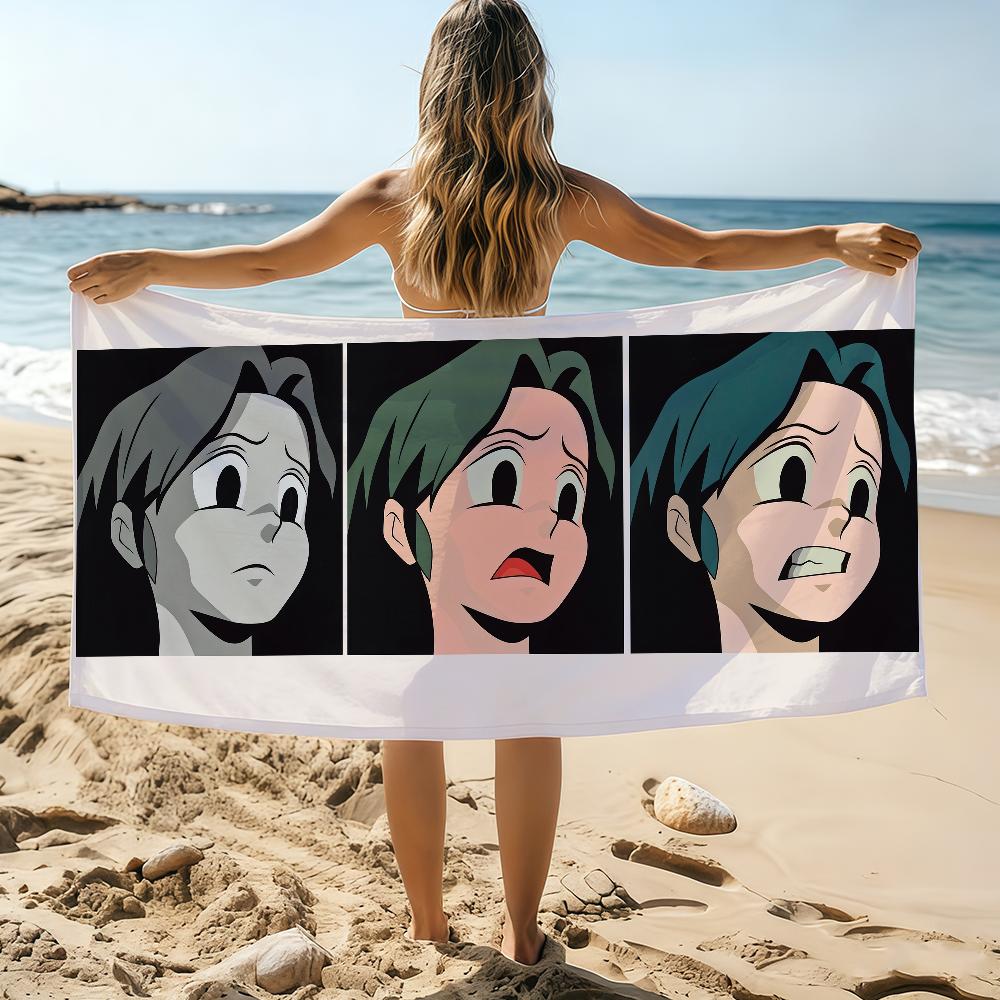 Art Cartoon Cute A-Aokizy Towel Beach Towel Oversized Quick Dry Towel Absorbent Soft Swim BeachTowels for Men Women