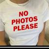 No Photos Please T Shirt | Aesthetic | Y2K | 2000s | No Photo