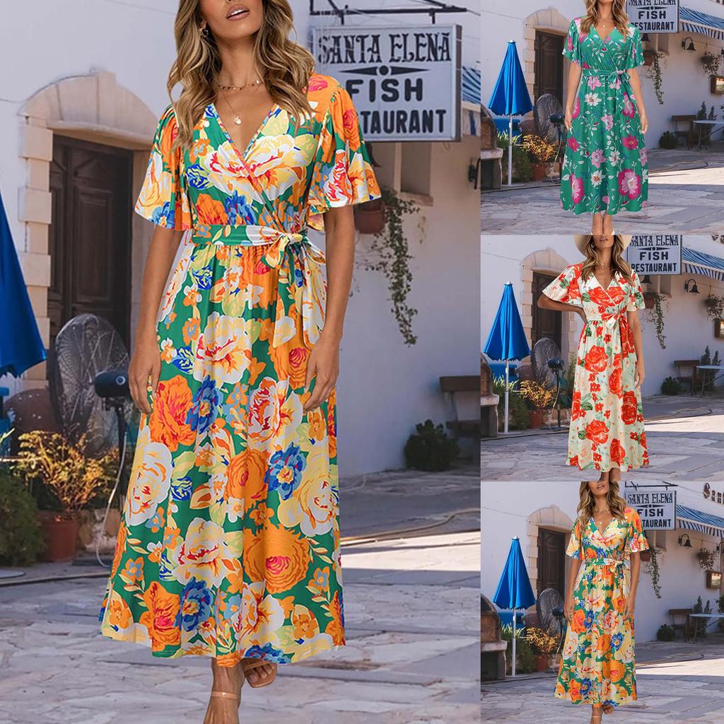 floral ruffle dress Ivory Maxi Length v/s Height:58