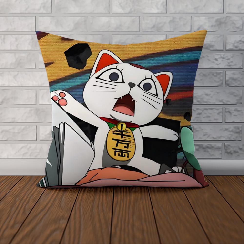Anime Dan Da Dan Kuddöverdrag För Bil Soffa Dekorativt Hem Dubbelsidig Tryck Plysch Kvadratisk Kudde Kuddfodral