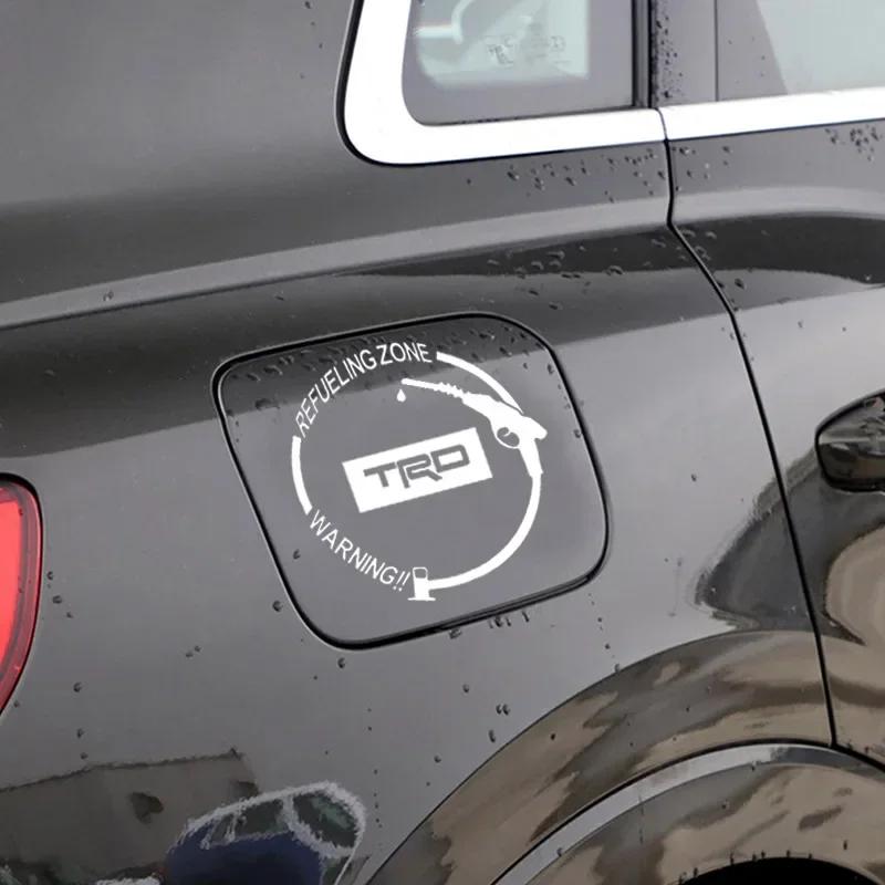 Vinylové reflexní nálepky s logem auta na víčko palivové nádrže, samolepky, doplňky pro Toyota TRD E150 E120 Land Cruiser 200 Chr Corolla Yaris Rav4