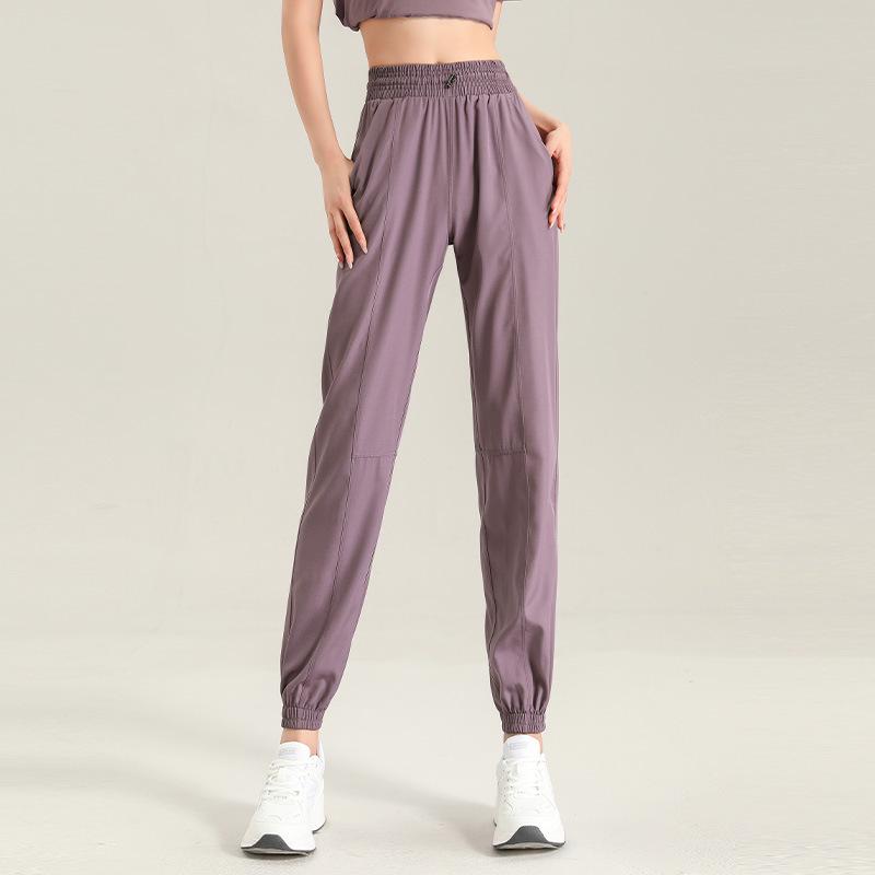 

Женские миниатюрные быстросохнущие брюки-джоггеры для бега, фитнеса, пеших прогулок и путешествий L фиолетовый