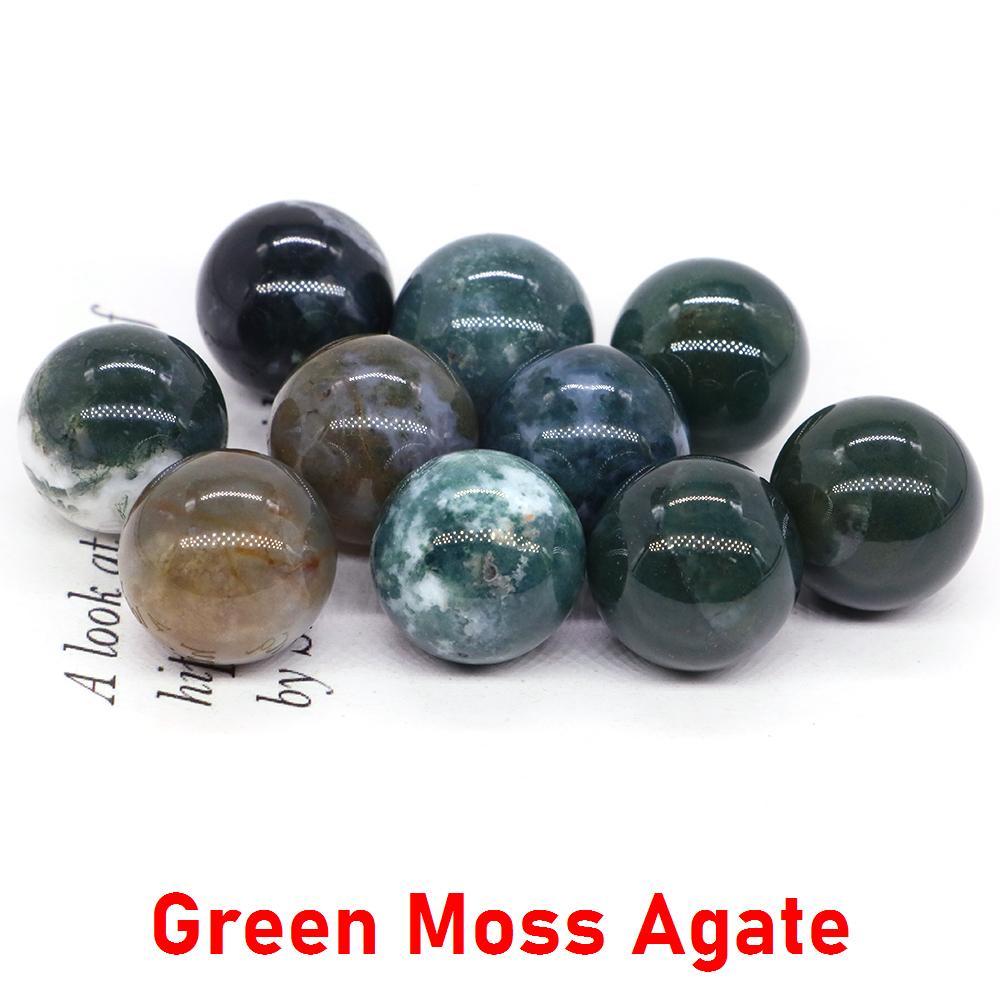 16mm Mini Runde Kristallkugel Loses Set Natürlicher Taschenstein Energie Exemplar Quarz Globus Chakra Kugel Perlen Dekoration