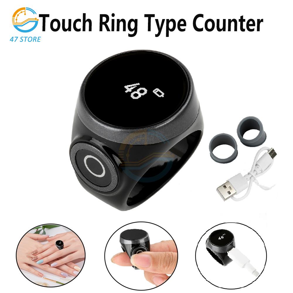 S9 Ring Type Counter Intelligent Battery Display Counter Type-C Waterproof Touch/Button Type Electronic Digital Zikr Counter