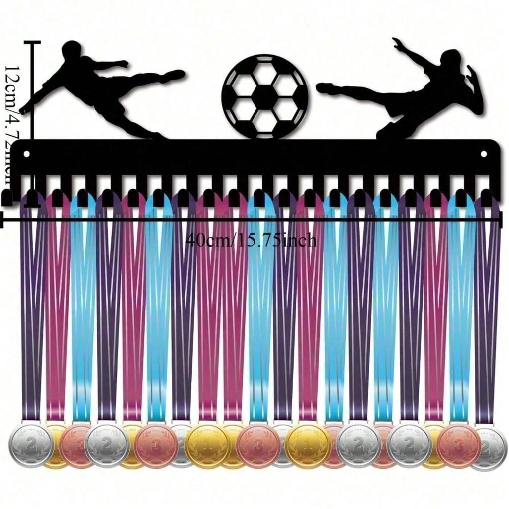 Metal Wall Mount Medal Hanger With 5 Hooks Sports Award Display Holder For Athlete Gift