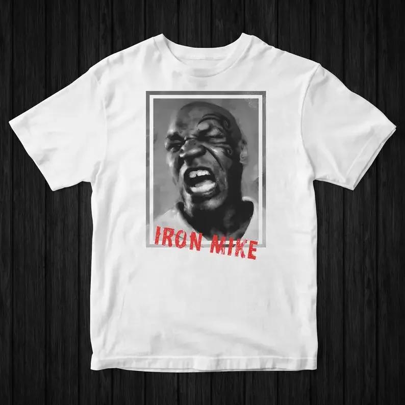 Mike Tyson Iron Mike TShirt 100 Cotton ONeck Summer Short Sleeve Casual Mens Tshirt Size S3XL S