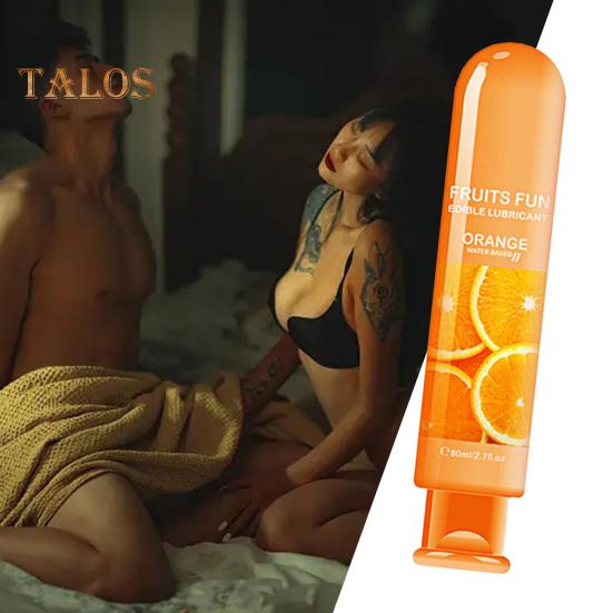 80ML Sex Lubricant Water Based Non-greasy Natural Plant Extract Pleasure Enhancer Non-staining Strawberry Blueberry Flavored Couples Lubricant Adult