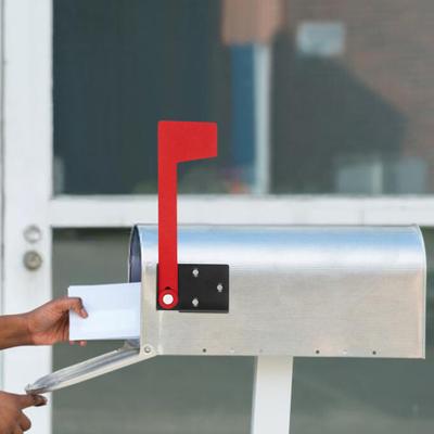Yousheng Bandierina Universale Rossa per Cassetta Postale Esterna in Metallo Bandierina di Ricambio per la Maggior Parte dei Modelli di Cassetta Postale con Nastro Biadesivo