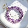 Exquisite Natural Purple Amethyst Clavicle Necklace Choker