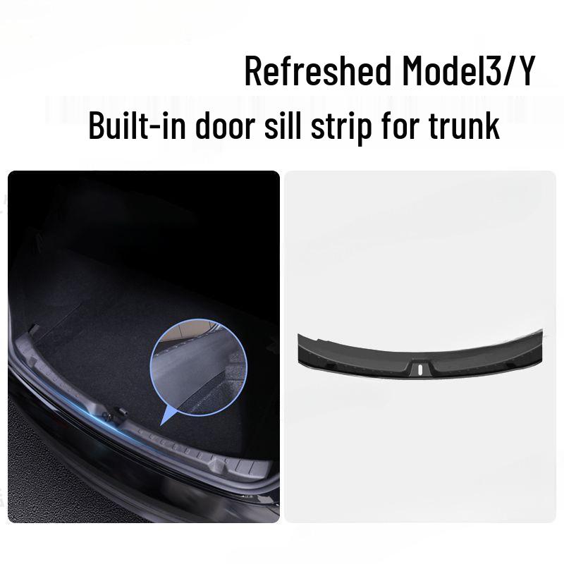 Tesla Model Y/3 Refresh Rear Bumper Trunk Sill Protector Strip