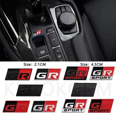 GR Sport RAV 4 Avensis P-rado Prius Auto Accessories 3D Metal Car Sticker Logo Labeling Emblem Badge Decals