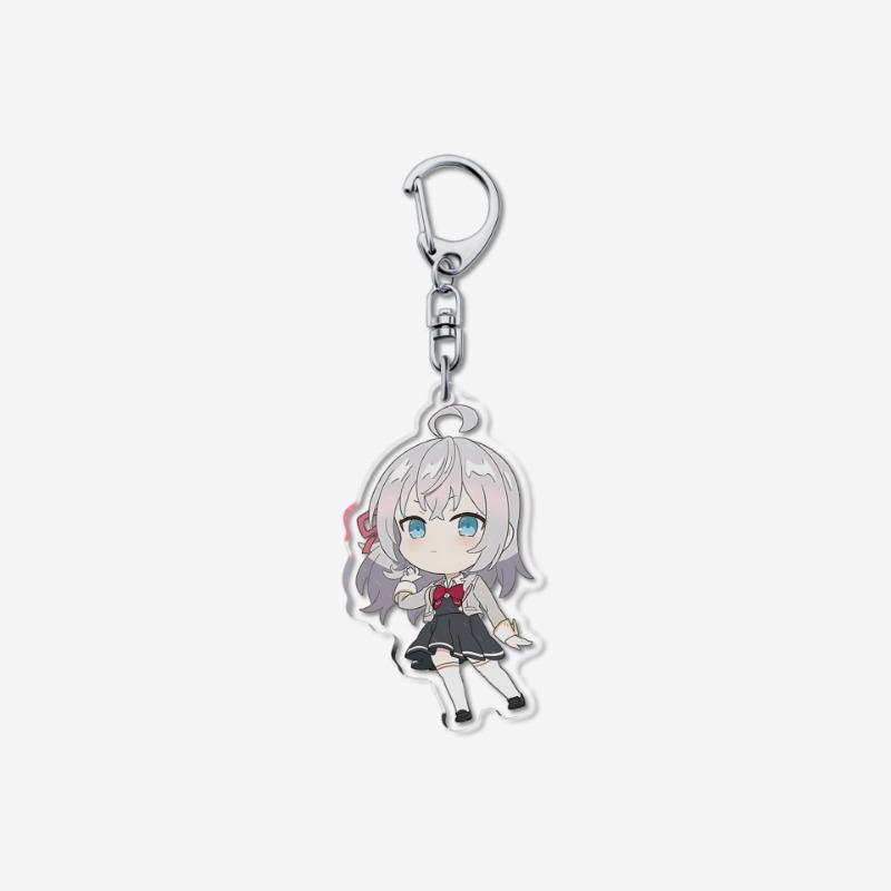 

Anime Alya Sometimes Hides Her Feelings in Russian Acrylic Keychain Pendant Cartoon Masachika Alisa Keyring Decor Accessories