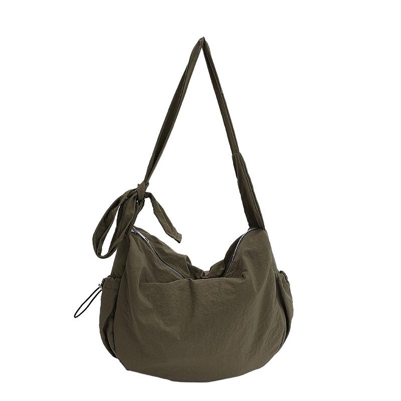 Women's Large Capacity Shoulder Bag Solid Color Crossbody Bag