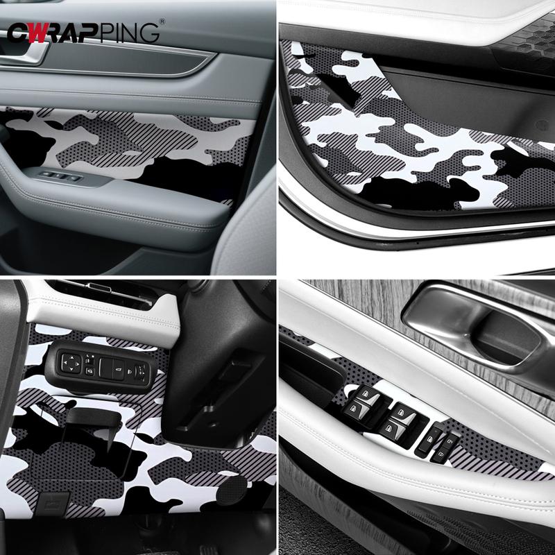 Camouflage Film Vinyl Wrap Car Cover Black Jeep Body Covering Supplies Car Tuning Accessories Auto Off-Road Vinyl for Motorcycle