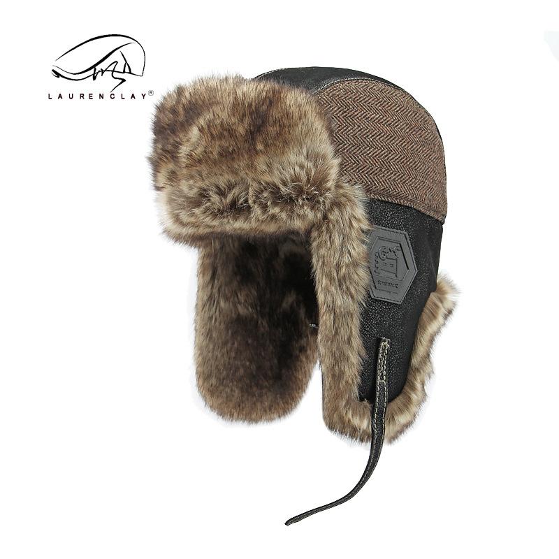 Northeast Hat Men's Autumn and Winter Ear Protection Warm Women's Outdoor Windproof and Snow-proof Cycling Hat Leather Locomotive Hat