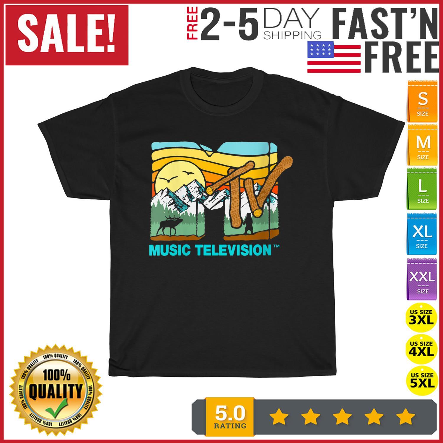 The Great Outdoors Nature MTV Logo Vintage T Shirt Mens Womens Tees Top Men Fashion Women Kid T Shirt Mens Womens Tees Top M