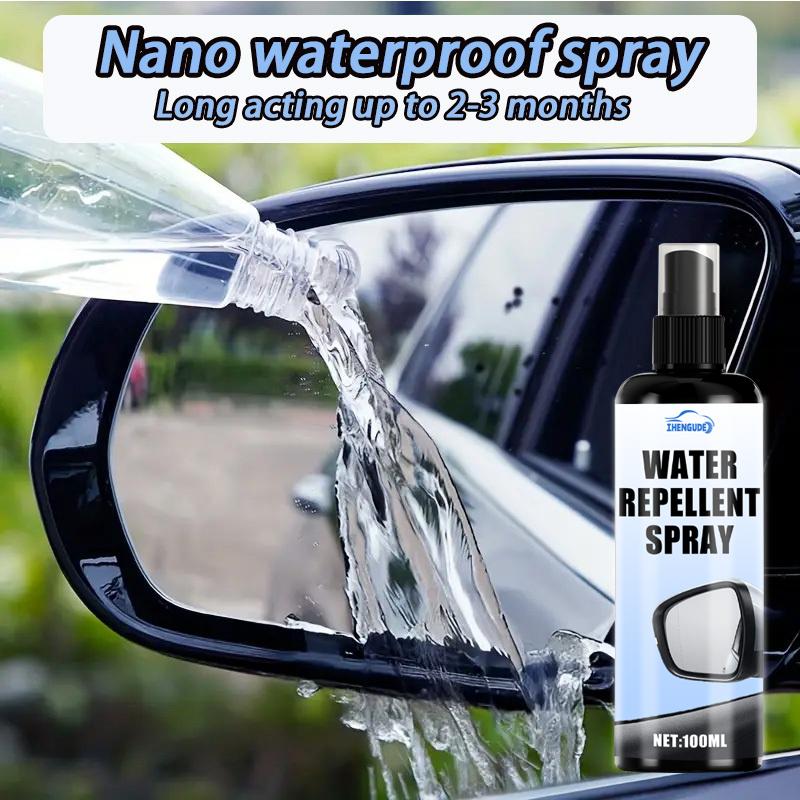 Car Glass Waterproof Spray, Rain-Resistant Coating, Car Liquid Windshield Sunshade Film, Glossy Polish, Enhances Waterproof Performance, Improves